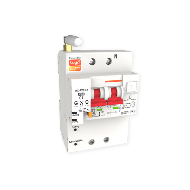 Moes Tuya Wifi / Zigbee Smart Circuit Breaker Switch Wireless Remote Control Switches OEM Customized Google Home