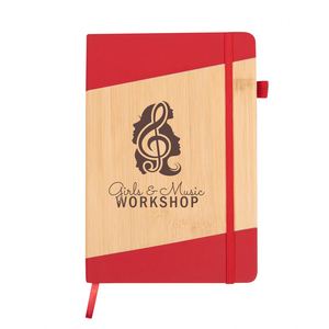 Libreta de Cuero Sintético con Aspecto de Bambú Ecológico, Grabado Láser con Logotipo Personalizado, con Cubierta de Poliuretano, con Regalo - Product Image 4