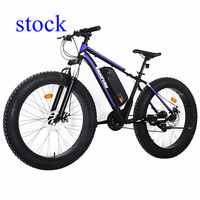 Sepeda Listrik Fat Bike 36V/48V 10.4Ah Buatan Pabrik dengan Baterai Terintegrasi & Motor Hub Belakang (Rangka Baja 26*4.0)
