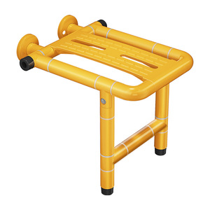 Tabouret pliant de salle de bain 7206W, siège de douche mural antidérapant en acier inoxydable pour personnes âgées et femmes enceintes - Product Image 2
