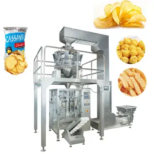 Emballage entièrement automatique de flocons de maïs snacks macaronis machine d'emballage alimentaire granulaire solide multifonction