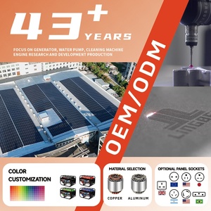 Lingben 950a 650W-1kw Máy phát điện chạy xăng nhỏ Máy phát điện xách tay nhà khẩn cấp sao lưu Máy phát điện với bảo vệ Side bao gồm - Product Image 5