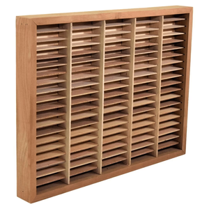 Organisateur de cassettes en bois massif personnalisé pour 100 cassettes, support de rangement pour cassettes encadré en bois de cerisier - Product Image 5