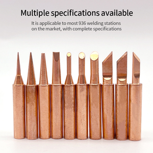 XuFeng 10 pièces par lot, station de soudage 936, pointe de soudage électrique <span class=keywords><strong>Metcal</strong></span>, série 900M, pointes de <span class=keywords><strong>fer</strong></span> à <span class=keywords><strong>souder</strong></span> en cuivre pur rouge - Product Image 6