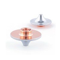 Buse laser chromée double couche haute vitesse D32 pour tête de découpe laser