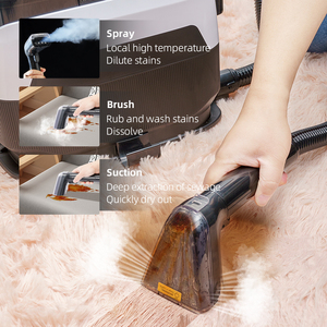 Nettoyeur de tapis à vapeur W08 avec réservoir propre de 1,25 L et réservoir sale de 1,15 L pour le nettoyage des taches, l'aspiration et le nettoyage des sols durs - Product Image 5