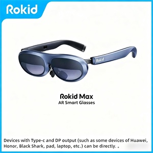 Lentes Inteligentes 3D AR Rokid Max, Dispositivo <span class=keywords><strong>de</strong></span> Visualización con Pantalla MAX, Asistente <span class=keywords><strong>de</strong></span> IA, Altavoz, Batería <span class=keywords><strong>de</strong></span> 5000 mAh, Compatible con Teléfonos, <span class=keywords><strong>VR</strong></span>, <span class=keywords><strong>PS5</strong></span>/XBOX - Product Image 3