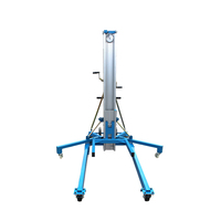 Monte-charge manuel en aluminium de 5 m, capacité de 320 kg, avec rouleaux de glissière