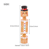 Boîtes cadeaux en papier pour crackers de Noël, emballages cylindriques détachables pour bonbons, boîte à dragées pour fêtes de fin d'année avec ruban doré