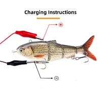 Leurre Rechargeable de haute qualité appât dur 130mm 42g natation automatique hélice de poisson électronique Simulation intelligente leurre de poisson