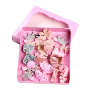 Корейский Новый стиль 18 шт./компл. детские заколки для волос милые детские аксессуары для волос с бантом оптовая продажа - Product Image 5