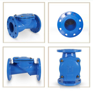 Vanne anti-retour à <span class=keywords><strong>disque</strong></span> en caoutchouc à bride en fonte ductile EAC CE GOST PN16 GGG50 DN50-DN300 pour conduite d'eau - Product Image 2