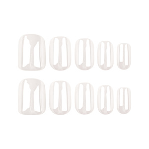 <span class=keywords><strong>Faux</strong></span> <span class=keywords><strong>ongles</strong></span> à presser couleur unie White Moonlight, courts, carrés, brillants, réutilisables pour un usage quotidien - Product Image 2