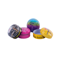 Mini emballage rond de macarons personnalisés en métal pour bonbons, collations, biscuits, chewing-gum cosmétique, stockage de shampoing