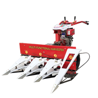 Moissonneuse-batteuse agricole mini 2 roues pour maïs, soja, blé, riz à une rangée