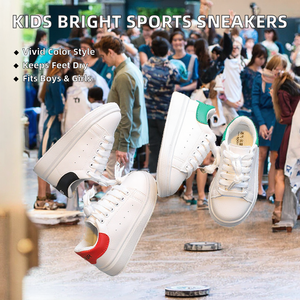 Zapatillas Deportivas con Cordones para Otoño y Primavera, Unisex, con Luces Brillantes, Zapatos de Piel Sintética para Niños - Product Image 4