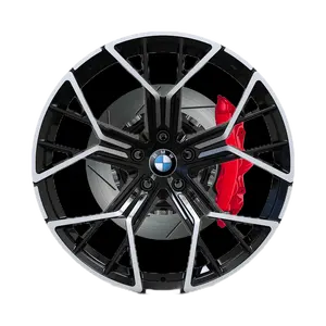 גלגלי רכב חדשים מסגסוגת אלומיניום מזויפים בגודל 15-24 אינץ' עם עיצוב חישורים מותאמים אישית 5x112 עד 5x130 BMW Fitments