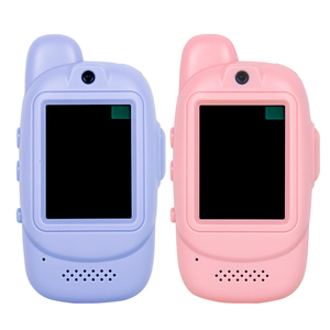 Mini talkie-walkie pour enfants, lot de 2, rechargeable, 2,4 G, longue portée, <span class=keywords><strong>chat</strong></span> vidéo en temps réel, résistant, garçons filles, âge 3-5 ans, deux pièces - Product Image 2