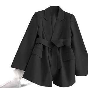 Traje Casual de Color Sólido con Cordones para Mujer, a la Moda - Product Image 2