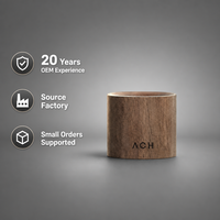 Diffuseur voiture en bois de noyer naturel, clip d’aromathérapie aux huiles essentielles, support OEM/ODM