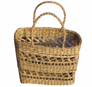 Cestas de almacenamiento de algas marinas de mimbre de alta calidad/cestas africanas/cestas Bolga Vietnam OEM ODM PP bolsa de compras - Product Image 4