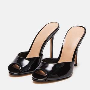 <span class=keywords><strong>Mules</strong></span> à bout ouvert personnalisées toutes couleurs, tendance, fines, chaussures de mode pour femmes, sandales, talons pour femmes - Product Image 4