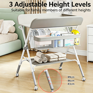 Cambiador de Bebé Premium Moderno con Estante de Almacenamiento, Diseño Ergonómico, Fabricante OEM - Product Image 4