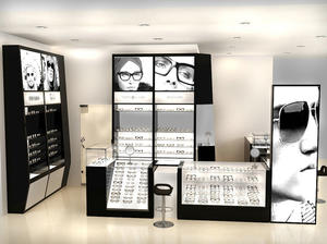 معرض متجر البصرية الداخلية تصميم زخرفة الأثاث مخصص نظارات عرض خزانة حائط ل النظارات الشمسية مول كشك - Product Image 5