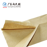 Bolsa Biodegradable con Sellado de Tres Lados para Kit Dental de Hotel, Bolsa de Papel Kraft Personalizada con Sellado Trasero y Fácil Apertura