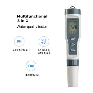 Ez9901 sonda multifuncional do teste da qualidade da água, para medidor de temperatura ce de ph 3 em 1