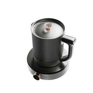 1.5L ชงกาแฟไฟฟ้าไทเทเนียมสองชั้นแบบพกพาเตาชาแบบพกพากาต้มน้ำในโรงแรมบ้านพร้อมระบบควบคุมอุณหภูมิ - Product Image 5