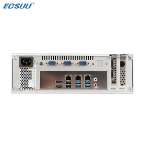 ECSUU คอมพิวเตอร์อุตสาหกรรมแบบฝังตัวไร้พัดลม ราคาแข่งขัน รองรับ DDR4 สำหรับโปรเซสเซอร์ Core I5/I7 รุ่นที่ 6-9 พร้อมพอร์ต USB 8 ช่อง และ SSD รับประกัน 3 ปี - Product Image 2