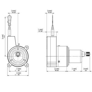 Sensor de Desplazamiento Lineal Balluff LU0-CA01B-1213-2S00 con Salida CANopen y Codificador de Cable - Product Image 2