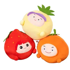 HECION 2024 yeni sıcak satış sevimli meyve bebek atmak yastık dolması hayvan oyuncaklar