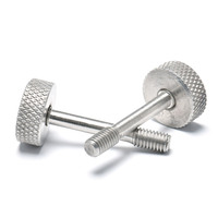 Vis à ressort flottante en acier inoxydable à tête hexagonale moletée, tige fine, autotaraudeuse, M3 M5, pour fixation de panneaux