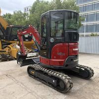 Excavator Mini Yanmar ViO35-6B Bekas Tahun 2022 Model 3420kg Kabin Tertutup Zero Tail Swing Bucket Hammer Teeth Gearbox Pump