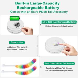 Juguete Interactivo Inteligente para Gatos, Pájaro Volador Eléctrico Ecológico, Juguete para Mascotas con Plumas, Moderno y Bonito, para Jugar al Escondite en Interiores - Product Image 5