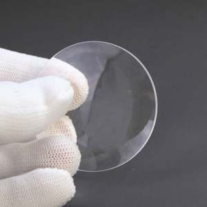 Lente óptica esférica de 45mm de diámetro Lente biconvexa de vidrio grande para láser - Product Image 6