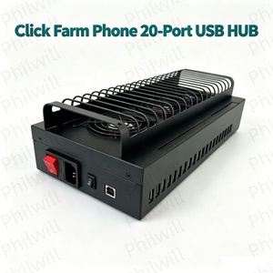 Hub USB de 20 Puertos para Agricultura, Caja de Sincronización por Lotes para Teléfonos Android, Control de Gestión Unificada, Adaptador para iPhone, Fuentes de Alimentación EU - Product Image 1