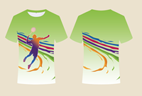 2025 Design personnalisé Badminton Tshirt Sublimation Badminton Jersey chemises pour hommes personnalisées