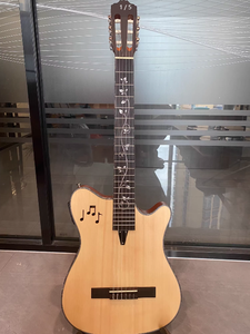 <span class=keywords><strong>Guitarra</strong></span> Acústica <span class=keywords><strong>de</strong></span> Madera Sólida <span class=keywords><strong>de</strong></span> Abeto y Caoba <span class=keywords><strong>de</strong></span> 40 Pulgadas, 6 Cuerdas, con Gráficos <span class=keywords><strong>de</strong></span> <span class=keywords><strong>Notas</strong></span> Musicales - Product Image 4