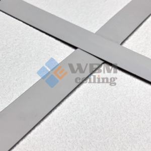 Plaques de plafond suspendu insonorisantes en laine minérale 2x2, panneaux de plafond acoustiques en fibre minérale - Product Image 2