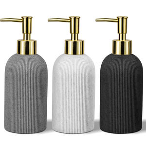 Distributeur de savon manuel à rayures verticales, distributeur de savon mousse pour les mains à usage domestique - Product Image 4