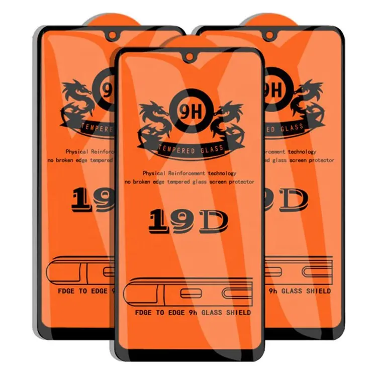 Full Covered Glue Film 19D Screen Protector Tempered Glass For Huawei Honor 7S 8S 8X Max 9X Pro 10i 20S Lite