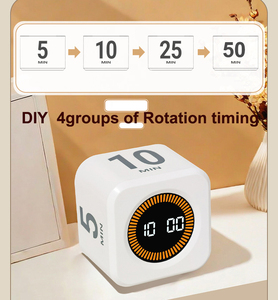 Temporizador Pomodoro Cube, Temporizador Visual <span class=keywords><strong>para</strong></span> Yoga, Deportes, Productividad, Estudio Infantil, Temporizador Digital de Cocina - Product Image 5