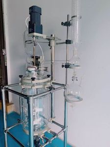 Laboratorio 10L reattore da laboratorio con <span class=keywords><strong>3.3</strong></span> in vetro borosilicato alto a doppio strato con temperatura controllata - Product Image 3
