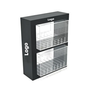 Stan Promosi Meja untuk Menampilkan Tembakau dengan Wadah Kaca Organik Transparan yang Dapat Disesuaikan, Stand Display Nebulizer Akrilik Berlampu - Product Image 4