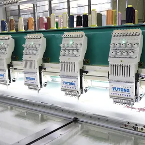 multi-head computerized flat embroidery machine embroidery machine 20 heads computerized embroidery machine 12-15 colors