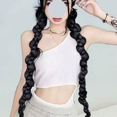 Cola de caballo fortificada WBE4572 Long Daenggi Hair Band Parte Pelucas - Product Image 1