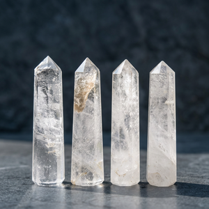 แท่งคริสตัลควอตซ์ใสธรรมชาติ ขัดเงา สำหรับตกแต่งบ้าน ทำสมาธิ และเรกิ - Product Image 4